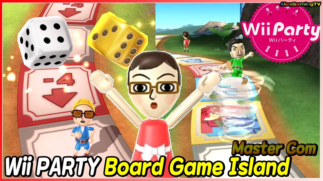Wii Party - Board Game Island (Master com) Daddy vs Asami vs Pablo vs Sakura | AlexGamingTV