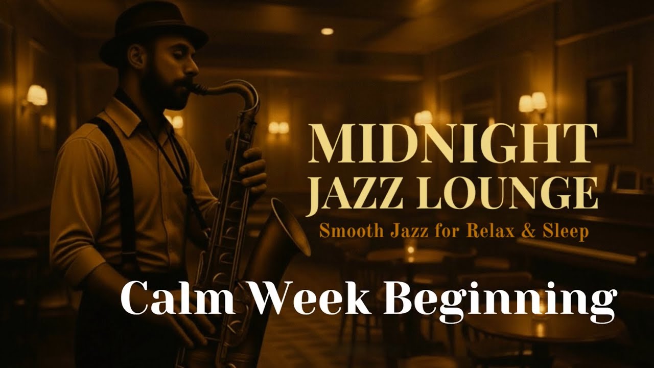 Calm Week Beginning | Midnight Jazz Lounge – Smooth Jazz for Relax & Sleep
