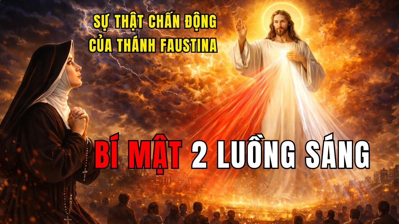 Thị Kiến Chấn Động: Bí Mật 2 Luồng Sáng Khi Chúa Giêsu Hiện Ra Với Thánh Faustina