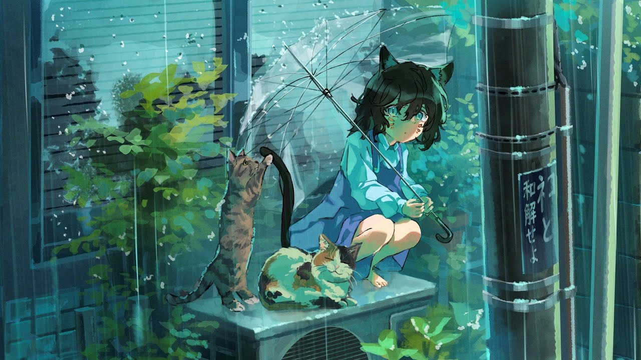 【作業用BGM】雨の日の素朴な4つ打ちハウス【オリジナル曲30分耐久】