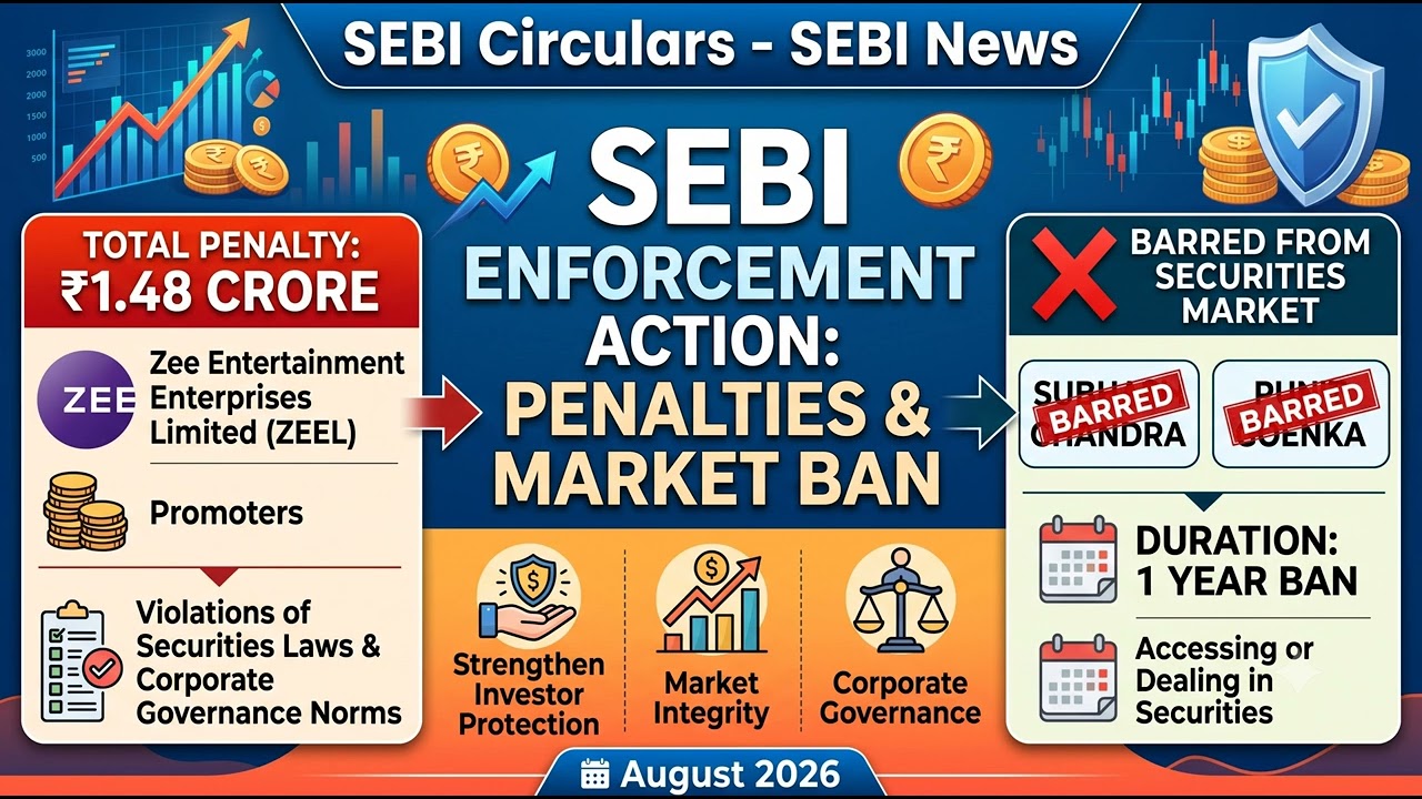 SEBI Imposes 1.48 Crore Penalty on ZEEL, Bars Subhash Chandra and Punit Goenka - FINANCIAL AWARENESS