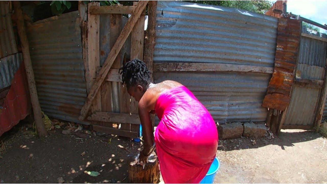 MY MORNING COUNTRYSIDE ROUTINE IN AFRICA‼️OUTDOOR SHOWER