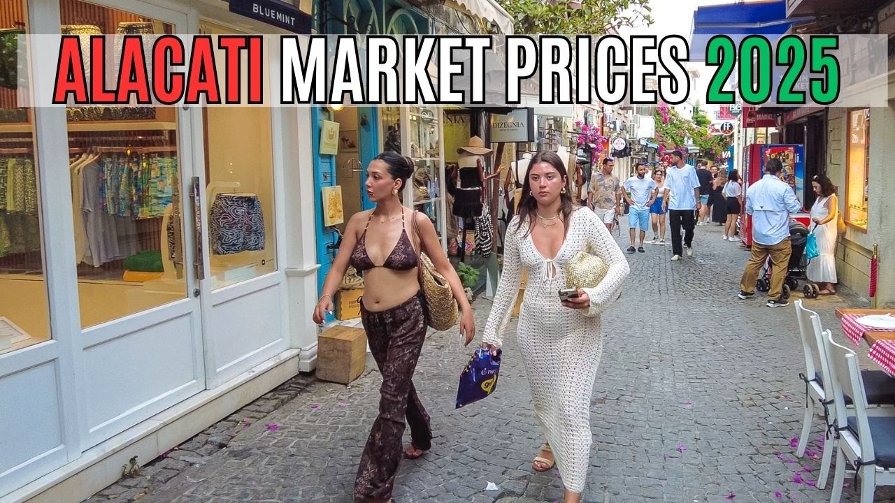 Alaçatı (Çeşme) Turkey Market 2025 | Latest Prices, Souvenirs & Tasty Street Bites (4K)