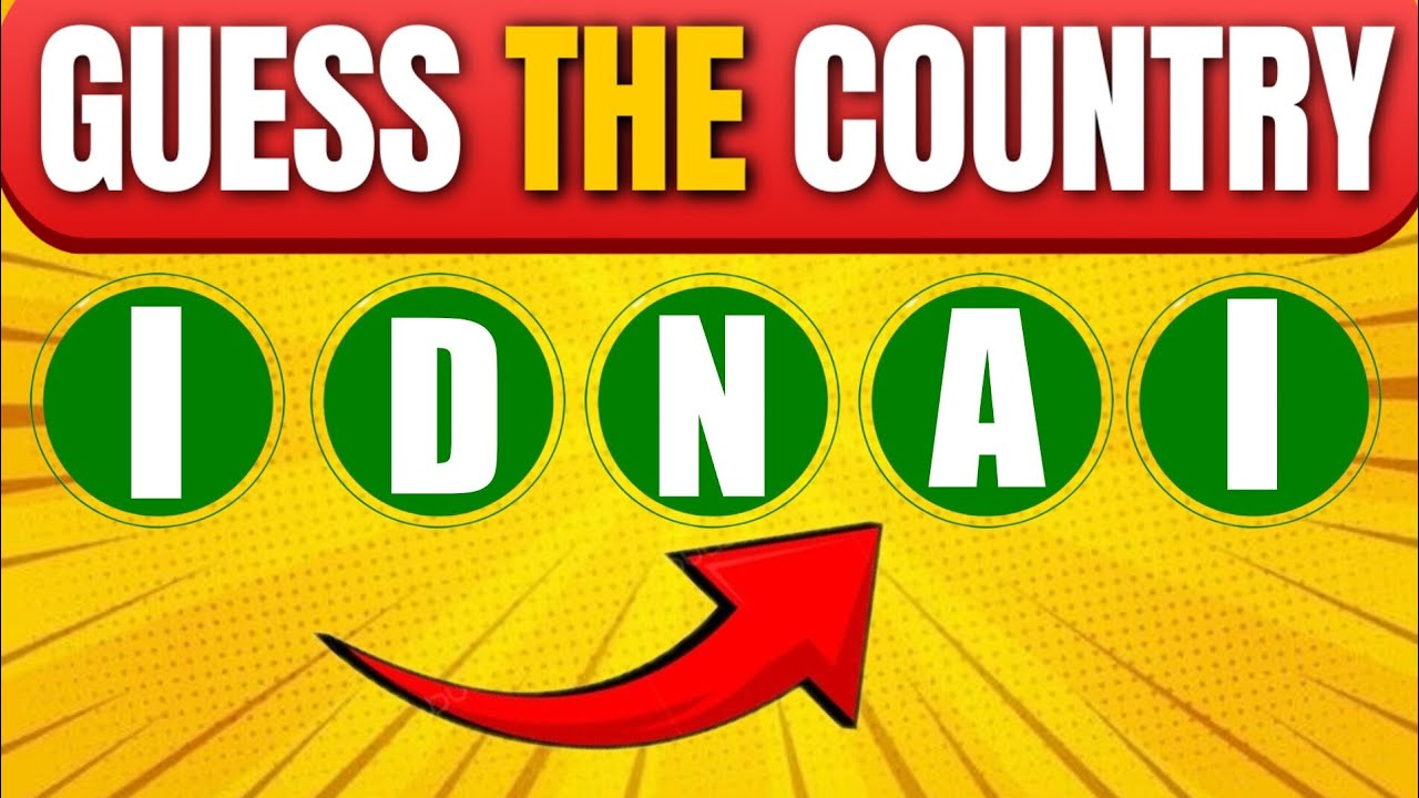 Guess the Country by its Scrambled Name 🌍