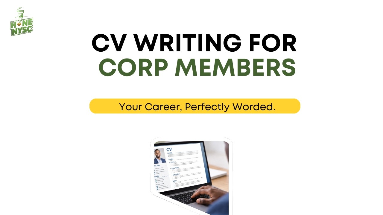 CV WRITING FOR CORP MEMBERS #honenysc #nysc #nysc_9ja #nysccamp