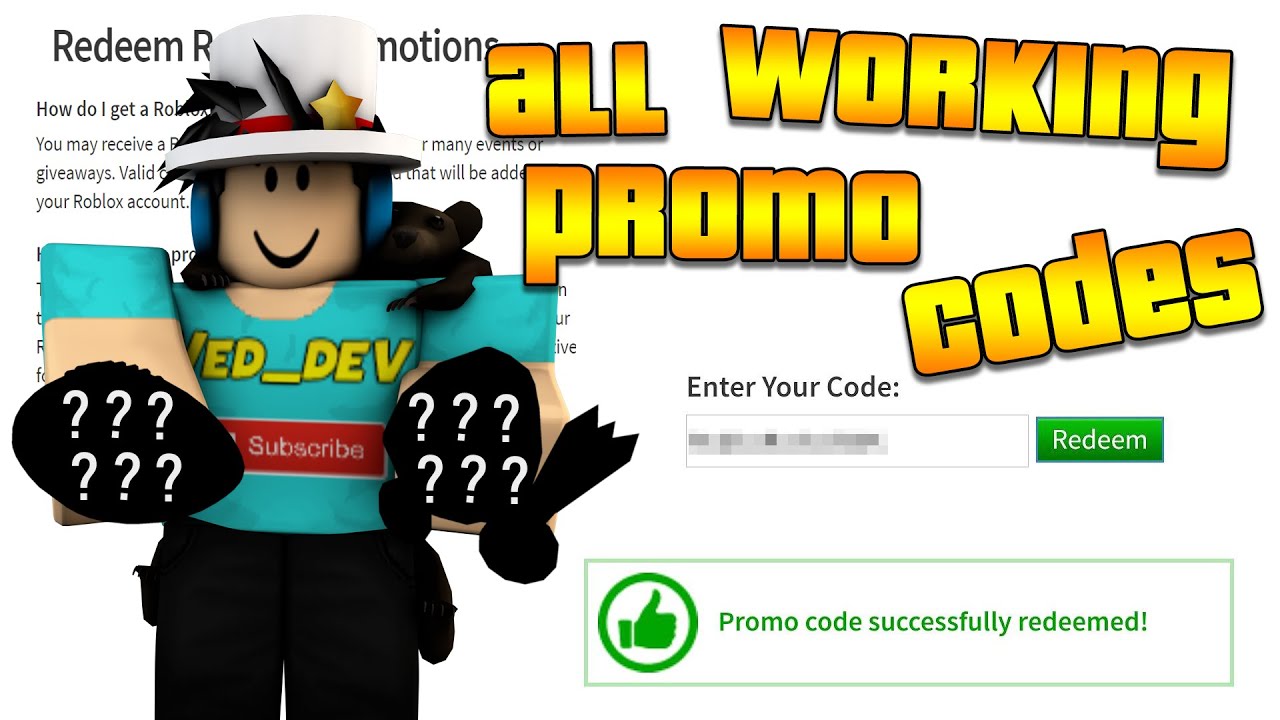 All WORKING PROMO CODES on Roblox! (2019)