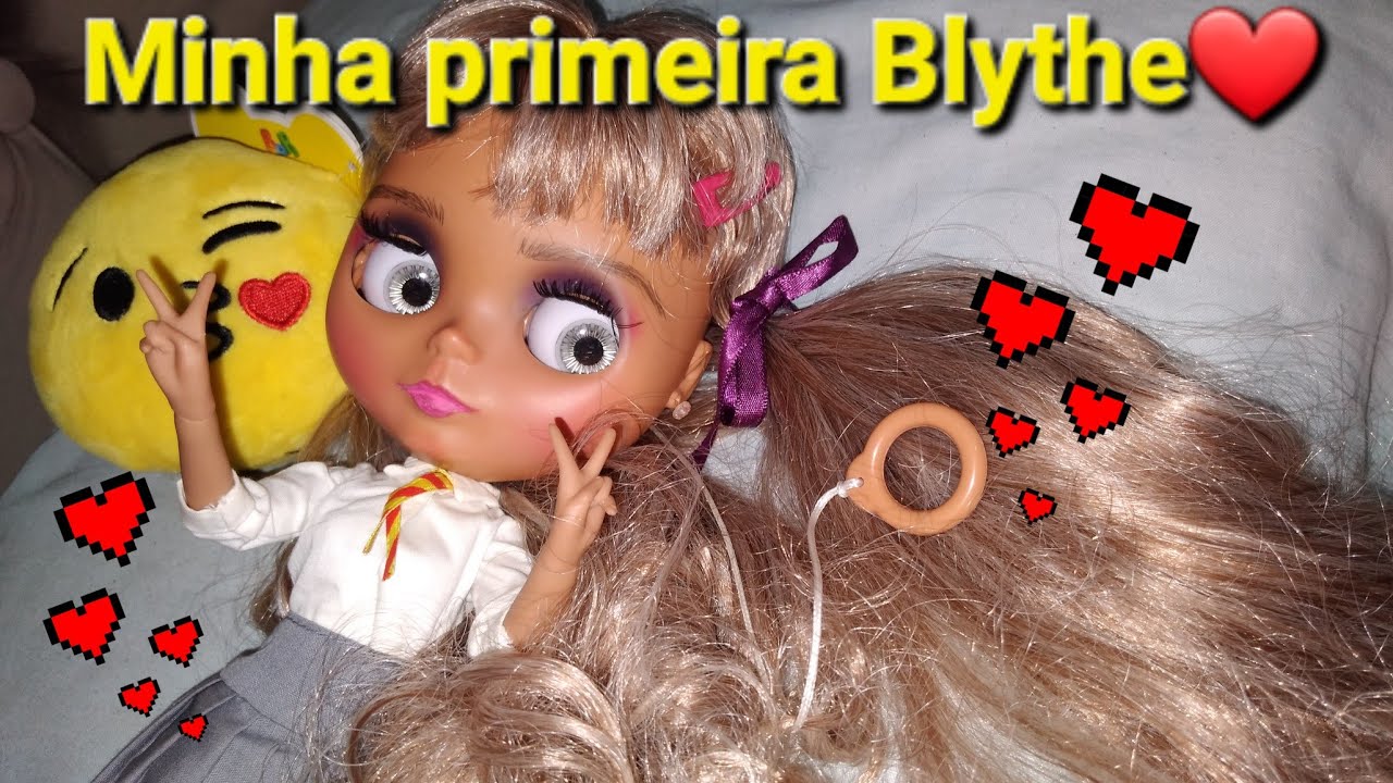 MINHA PRIMEIRA BLYTHE ❤#blythetbl#antesedepois#bonecablythe#blythedoll