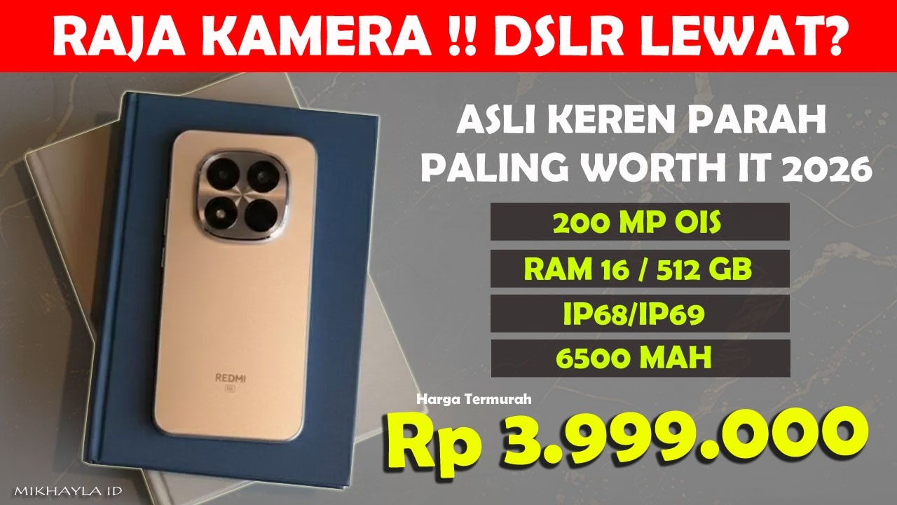 INI SIH TERLALU BAGUS ‼️ 200 MP OIS, RAM 16/512 GB, 6500 MAH - HP KAMERA 200MP OIS TERBARU DI 2026