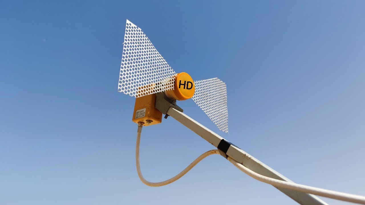 تحويل LNB رأس البارابول الى اقوى لاقط هوائي TNT لاستقبال القنوات الارضية HD من مسافة 100 كيلومتر