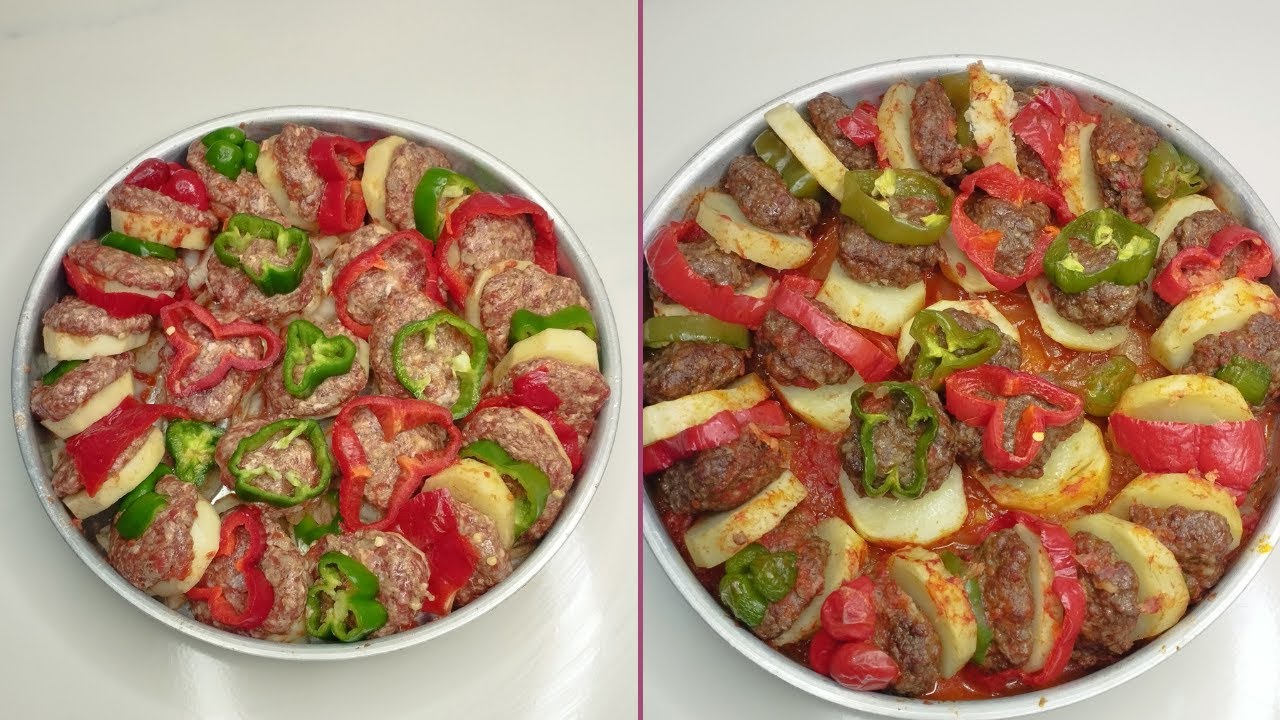 ألذ صينية كفتة بالبطاطس❗بربع كيلو لحمة مفرومة بس حضرت وجبة عائلية 😋 أكلة اقتصادية سهلة وسريعة  🍽️🔥