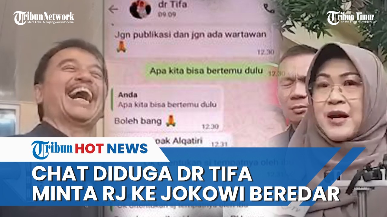 Roy Suryo Bantah dr Tifa Minta Restorative Justice ke Jokowi