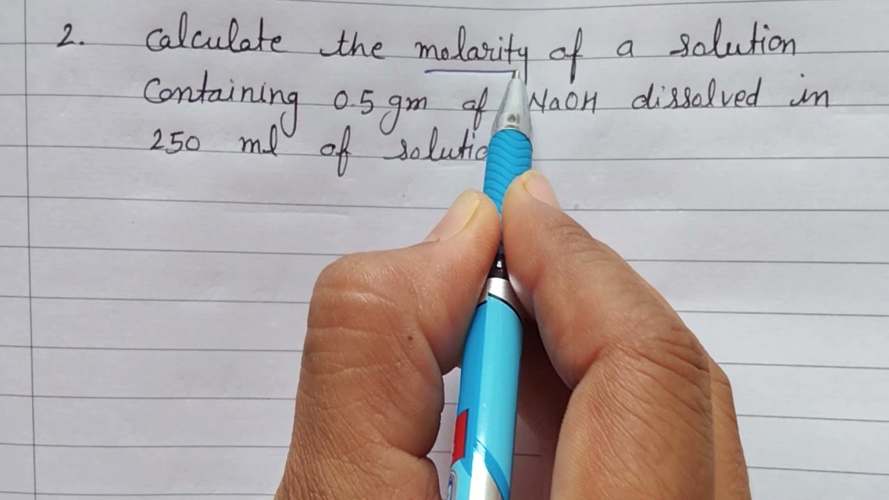 Molarity Numericals #razdeep