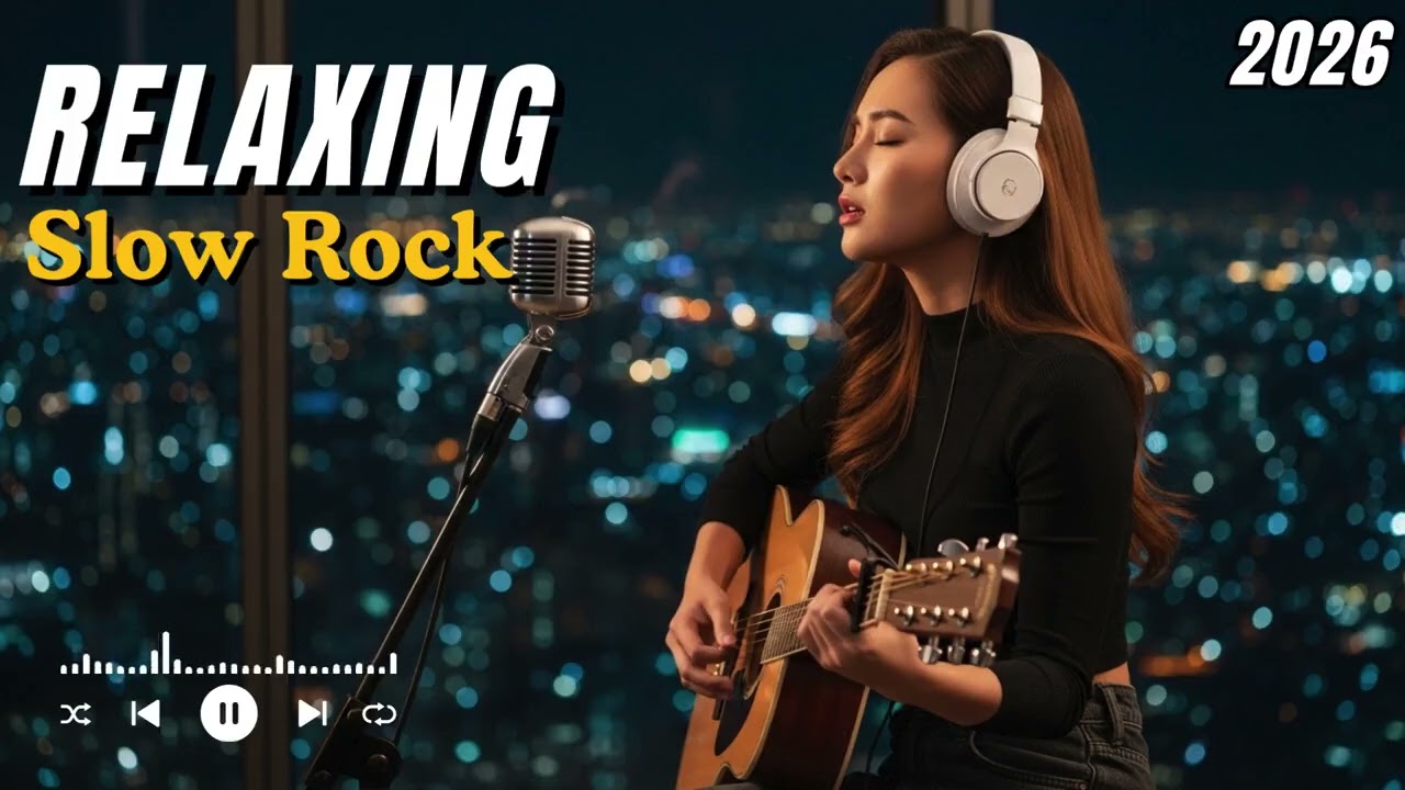 Slow Rock for Sleep – Calm Rock Music to Relax Your Mind at Night