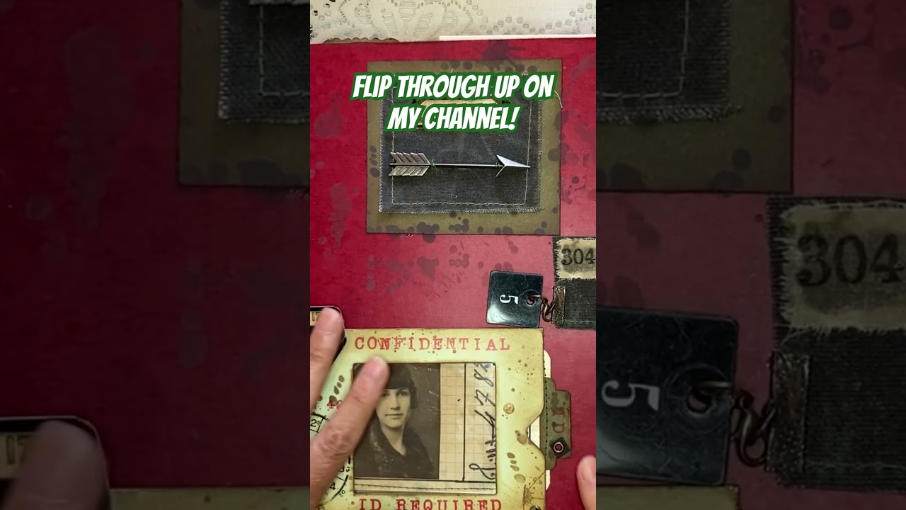 Pressed board folio Lapbook flip through! (Sold)
