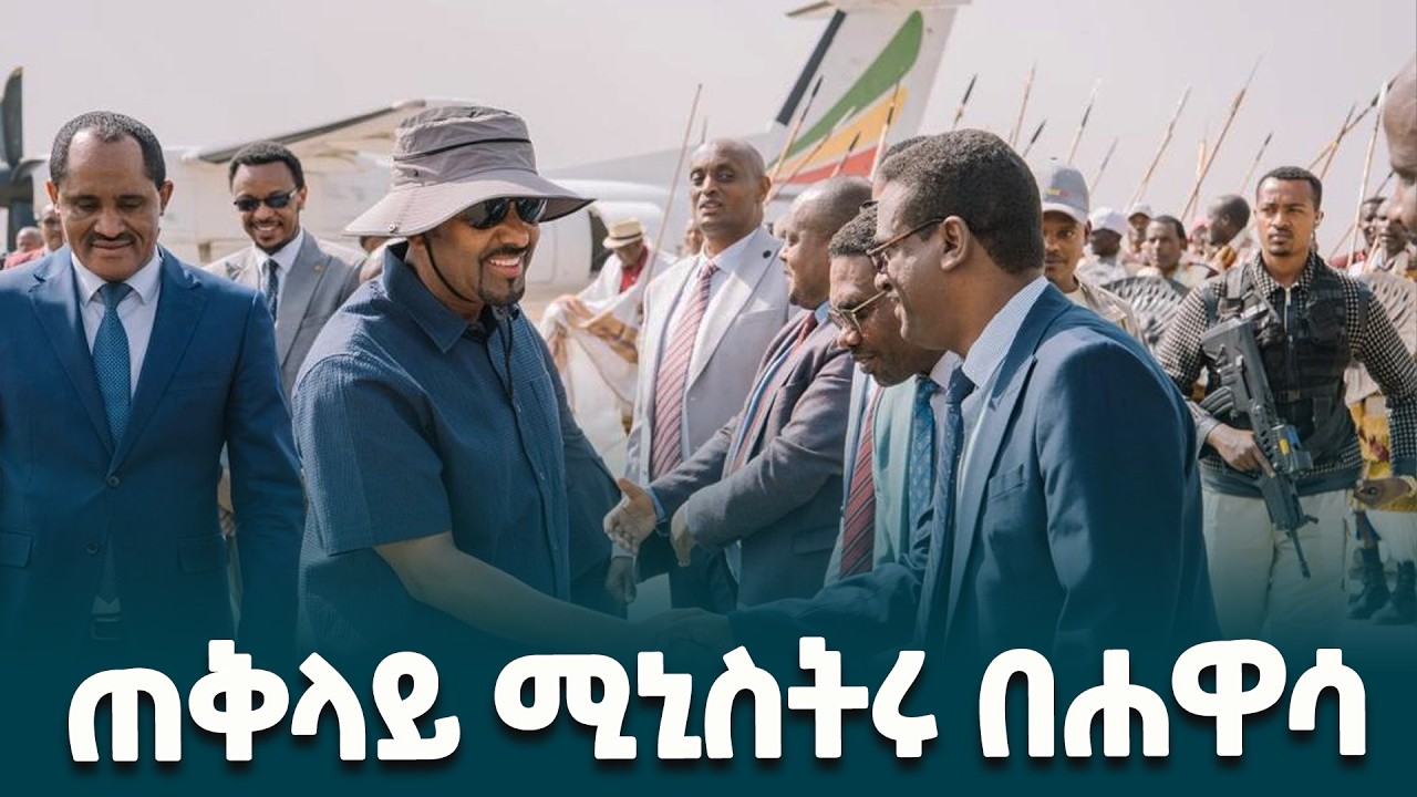 ጠቅላይ ሚኒስትር ዐቢይ አሕመድ (ዶ/ር) ሀዋሳ ሲደርሱ በአውሮፕላን ማረፊያ የተደረገላቸው አቀባበል @EthiopianNewsAgency