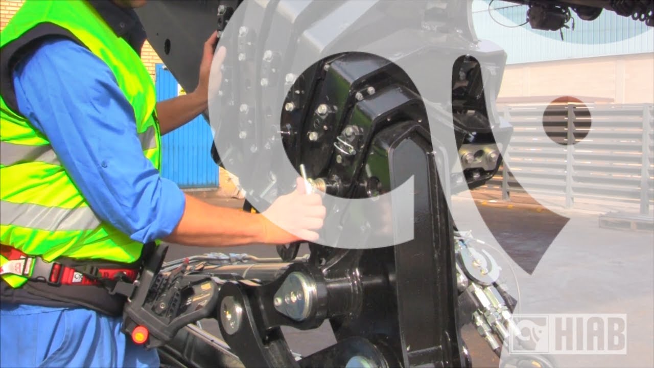 Easy and safe JIB removal for HIAB crane operators