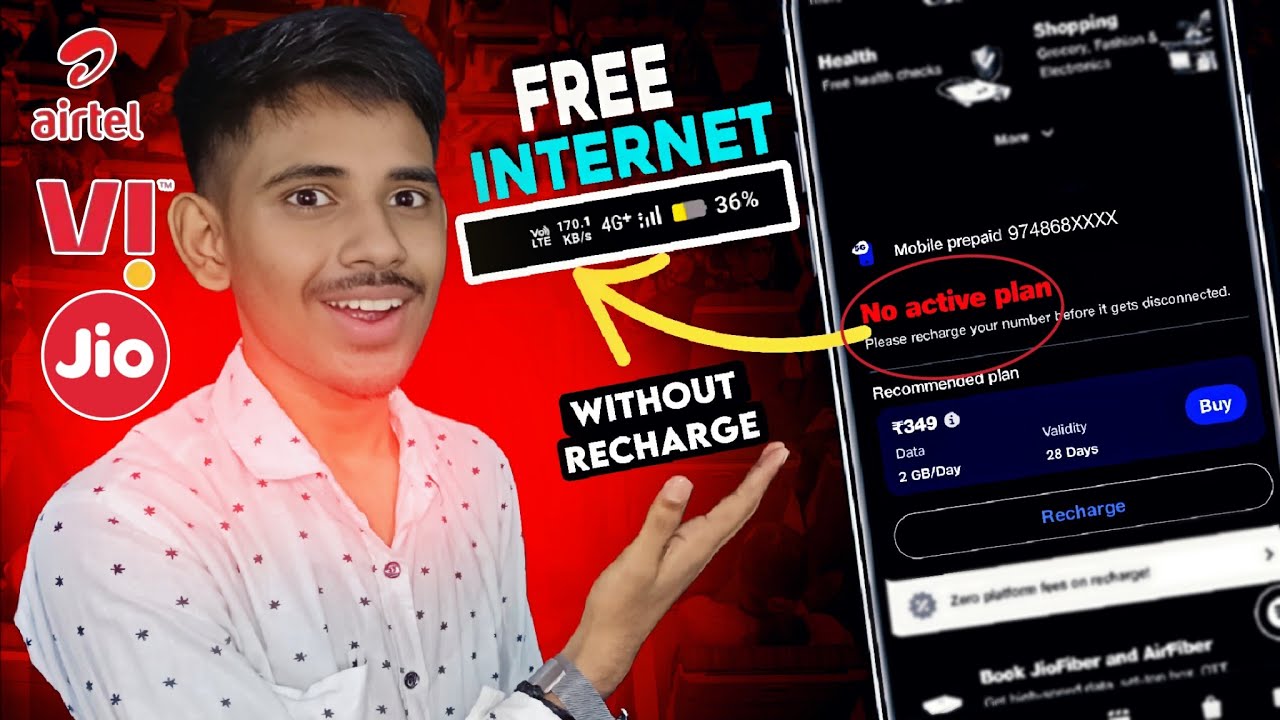 😱FREE Internet WITHOUT Recharge Secrets Revealed || 2024 Trick