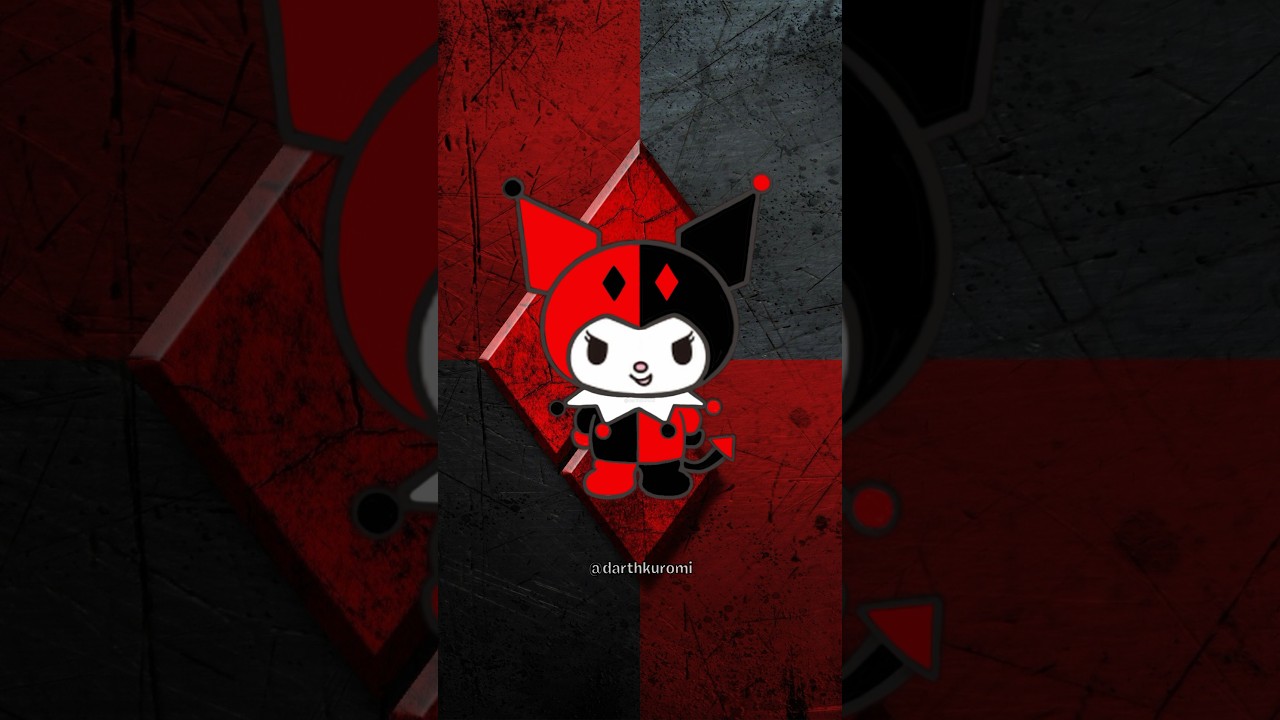 my version of harley quinn x kuromi  #hellokitty #hellokittyandfriends #shorts