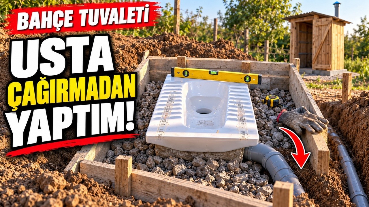 Bah&ccedil;e Tuvaleti Nasıl Yapılır ? #tuvalet #tuvalettaşı #bah&ccedil;etuvaleti