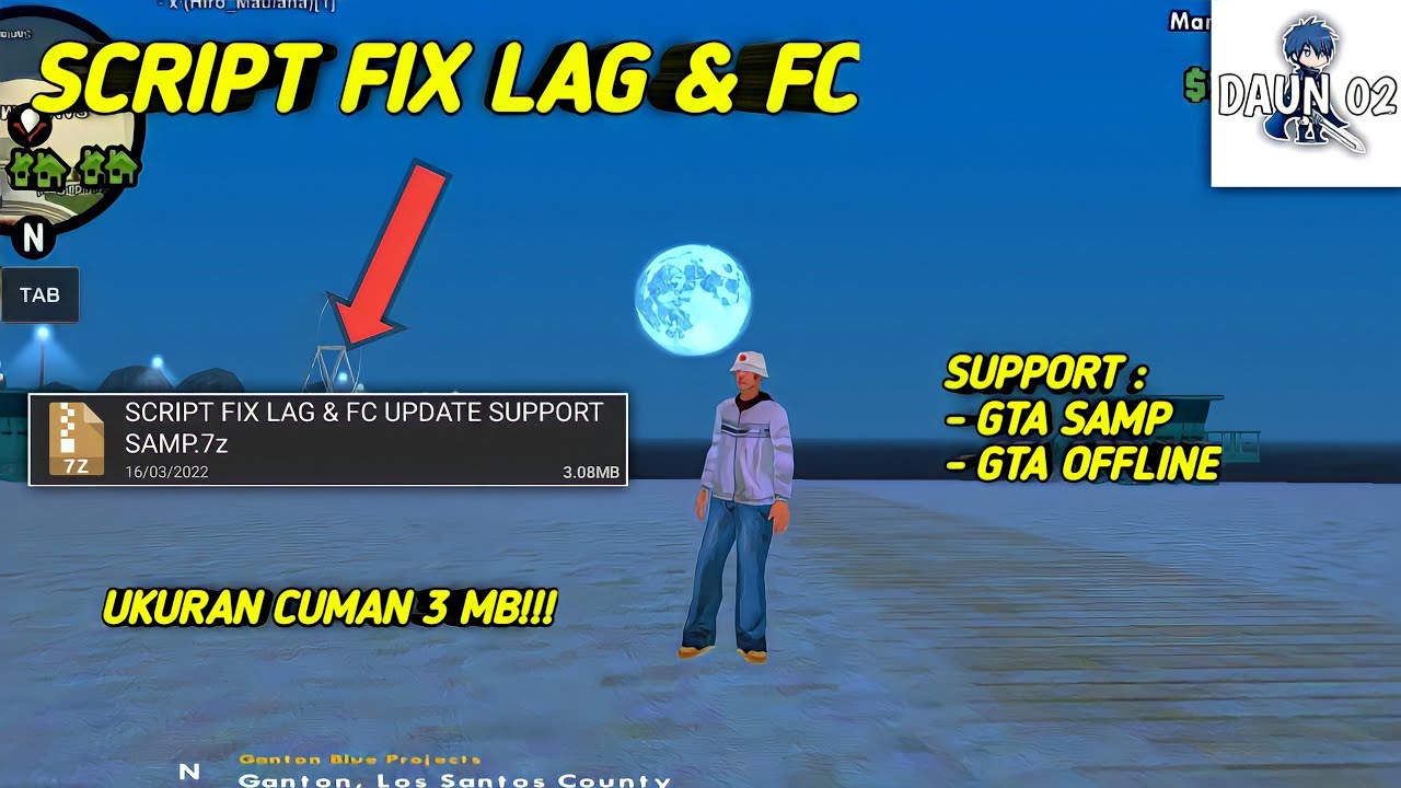 SCRIPT FIX LAG & FC SUPPORT GTA SAMP | GTA SAMP