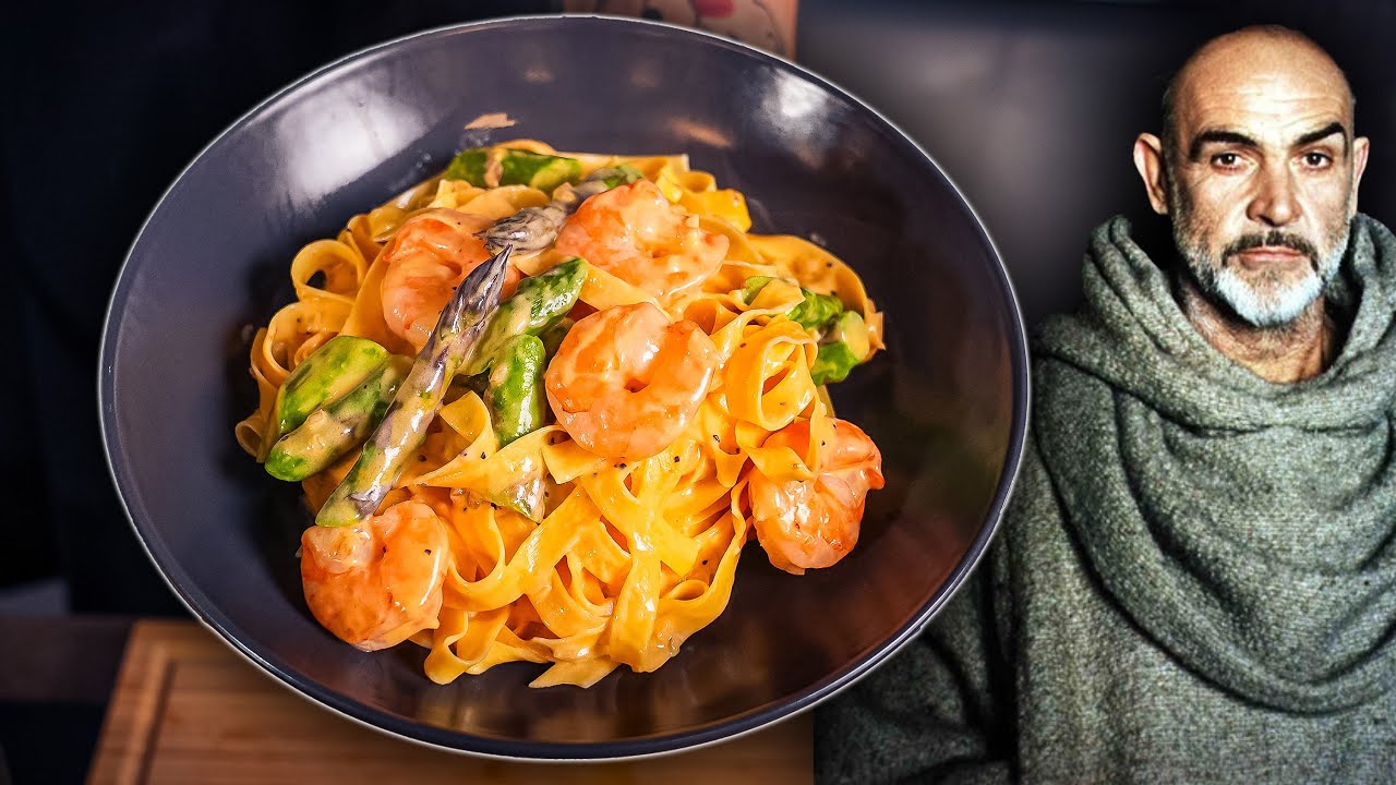 Diese PASTA hat Sean Connery begeistert! | Der Name der Rose | Spargel und Garnelen