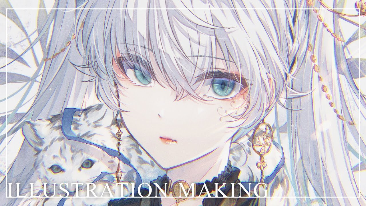 イラストメイキング - Illustration making(speed painting) - 007 - 字幕解説
