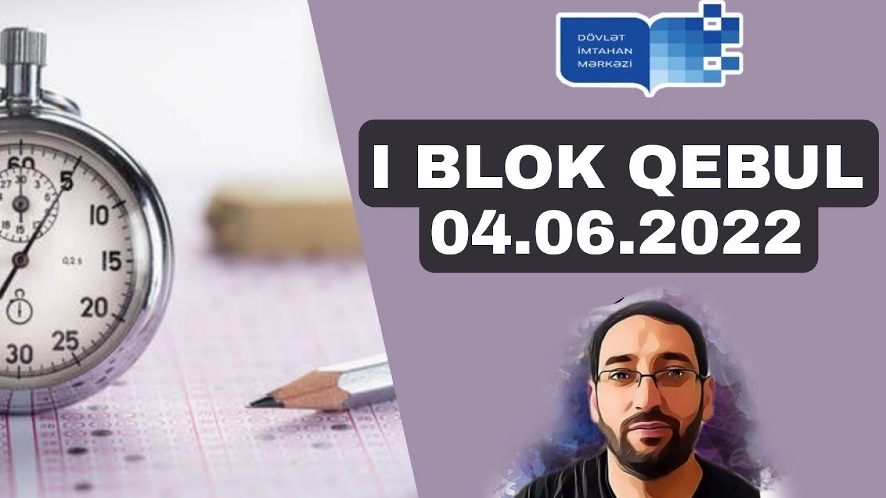 04.06.2022 1 ci blok imtahanı KİMYA