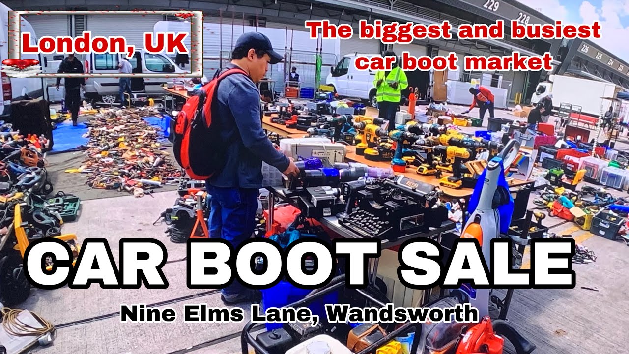 CAR BOOT SALE IN LONDON || BIGGEST CAR BOOT MARKET IN NEW COVENT GARDEN