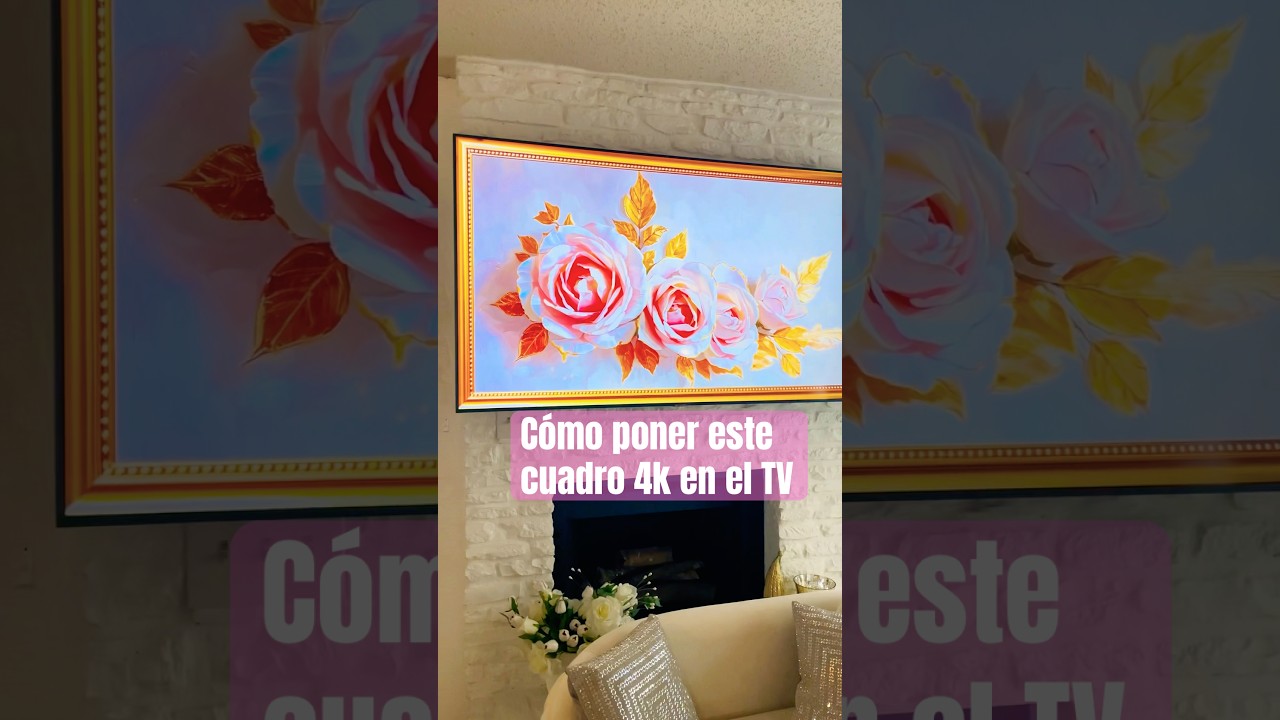 C&oacute;mo hacer de tu televisi&oacute;n un cuadro hermoso 🥰🥰🥰, te ense&ntilde;o #cuadros  #idea