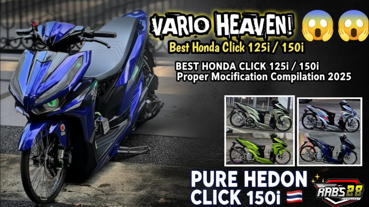 VARIO HEAVEN! 😇 Best Honda Click 125iProper Modification Compilation 2025 #click125i #proper 