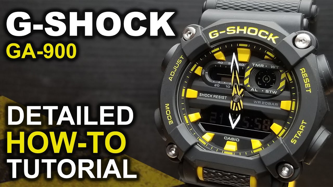 Gshock GA-900 - Detailed HOW-TO Tutorial on every function and feature