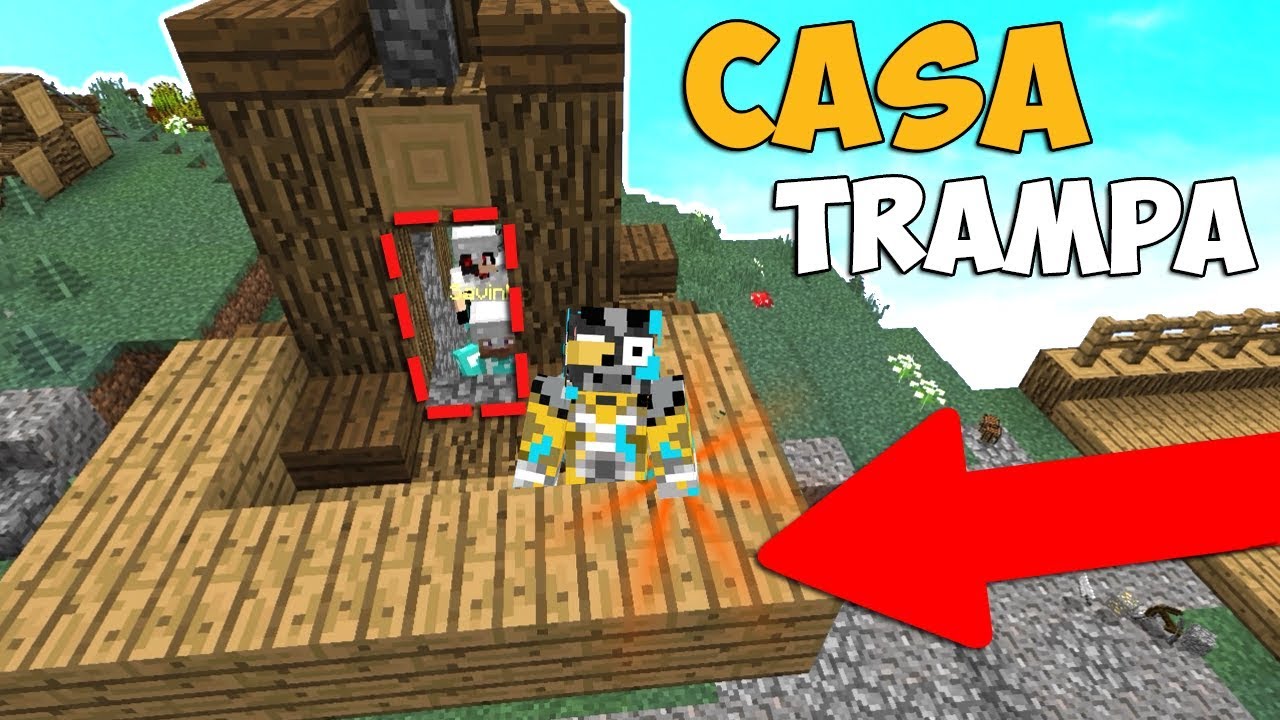 CASA TRAMPA EN PUENTES 😱 PARA MINECRAFT TROLL