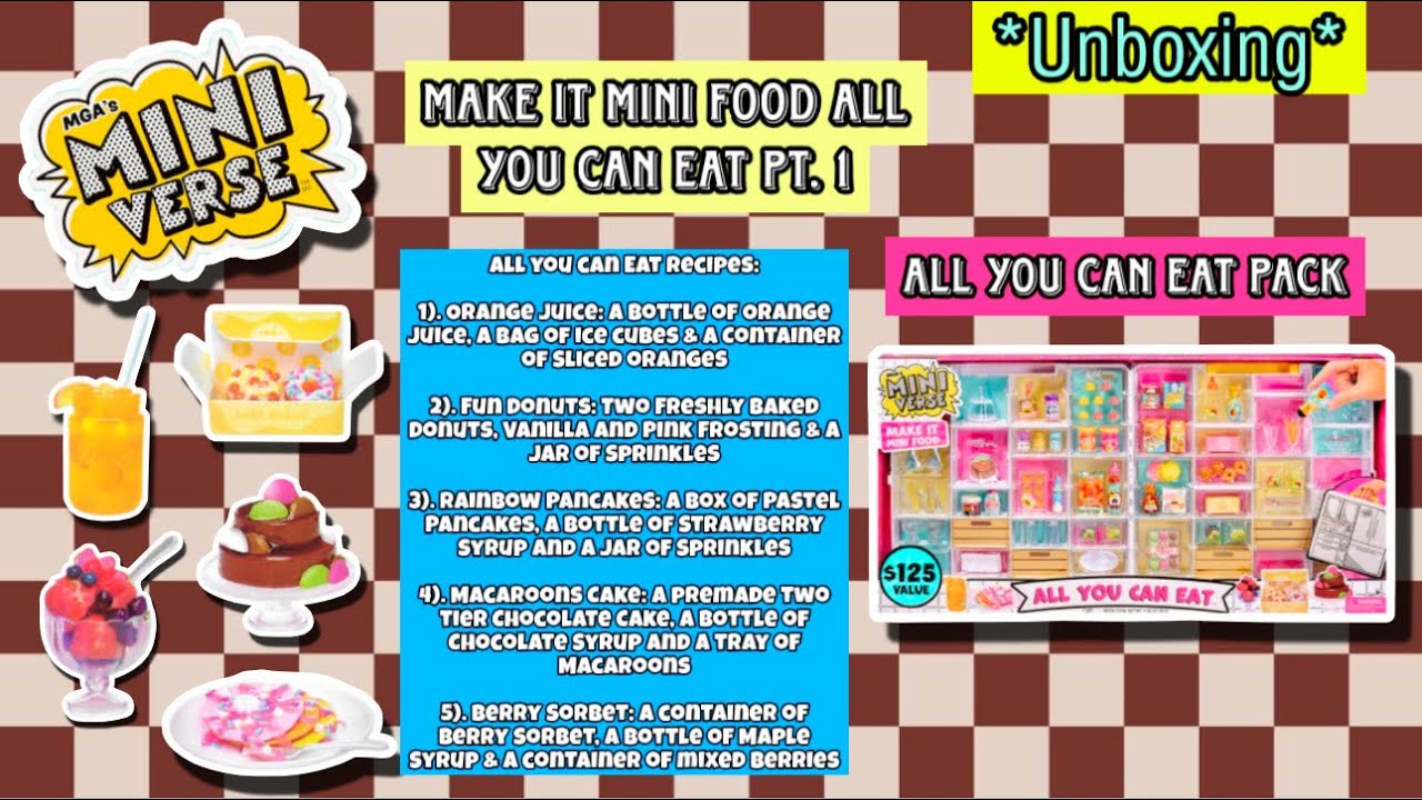 Watch Me! Unbox Miniverse All You Can Eat Storage Case + Food Organizing Video| Adult Collector