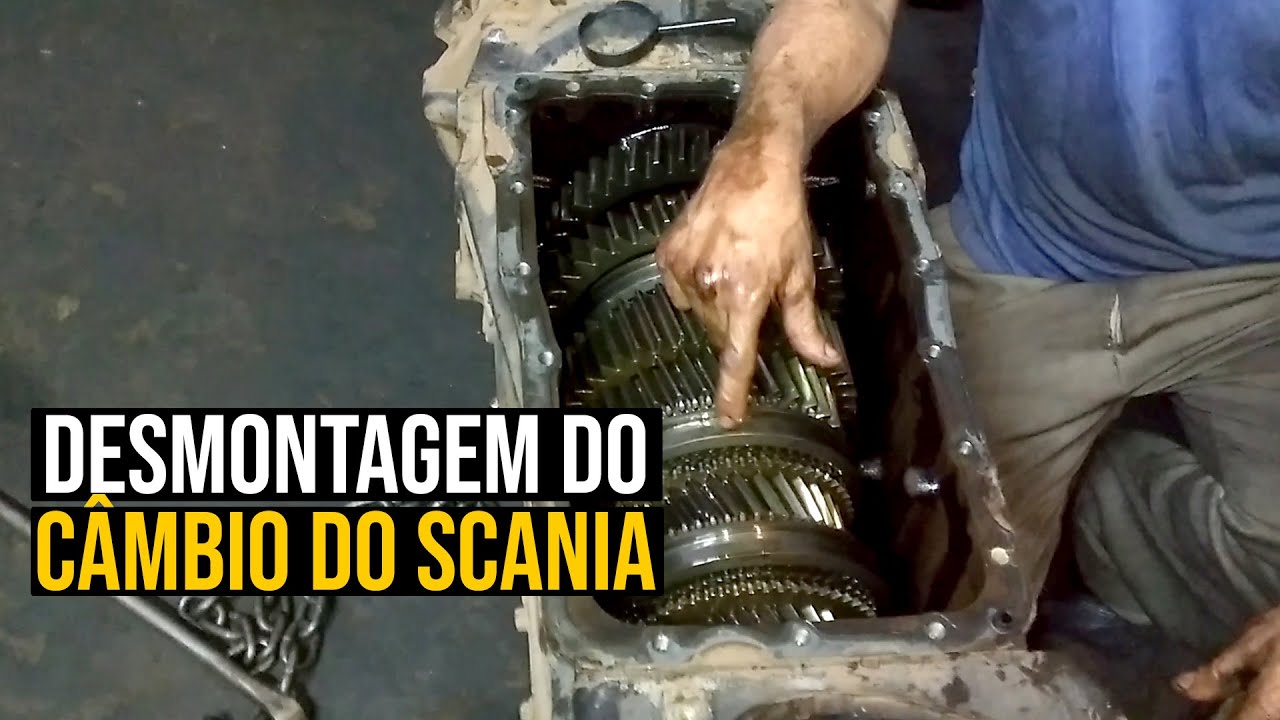 Desmontagem do cambio do Scania