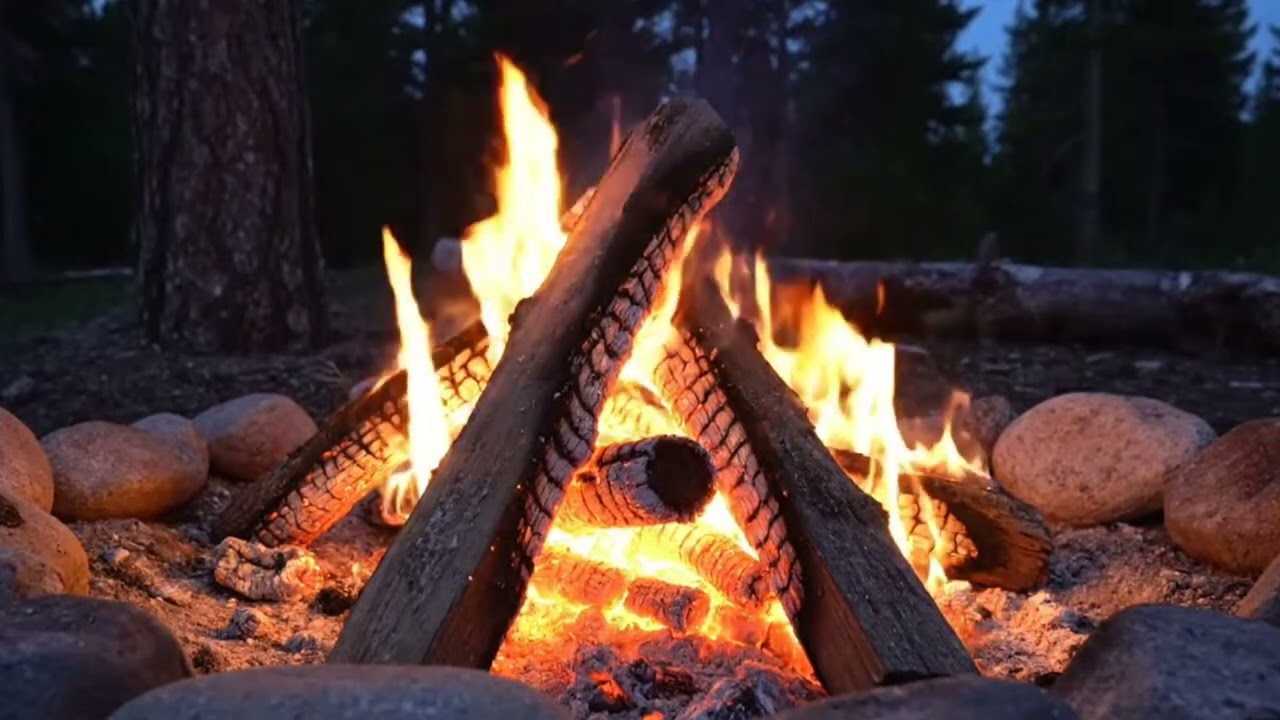 Crackling Campfire ASMR for Sleep and Calm