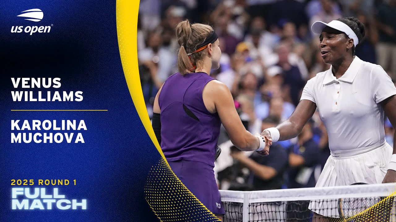 Venus Williams vs. Karolina Muchova Full Match | 2025 US Open Round 1