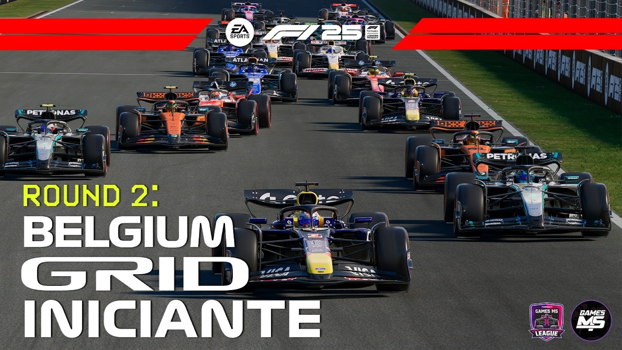 F1 2025 AO VIVO GP DA BÉLGICA | GMSL 9° T GRID INICIANTE 2° ETAPA | NAR: QUEIROZ