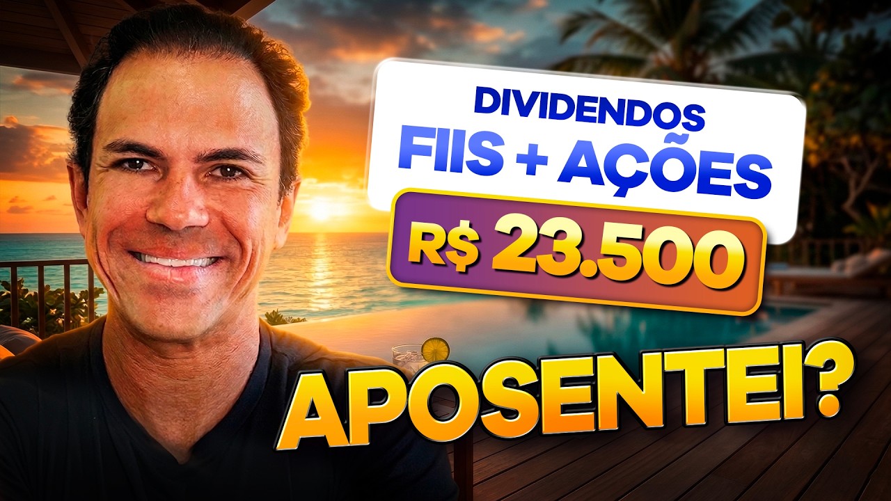 MINHA CARTEIRA + R$ 23.500 EM DIVIDENDOS (A&Ccedil;&Otilde;ES + FIIs)