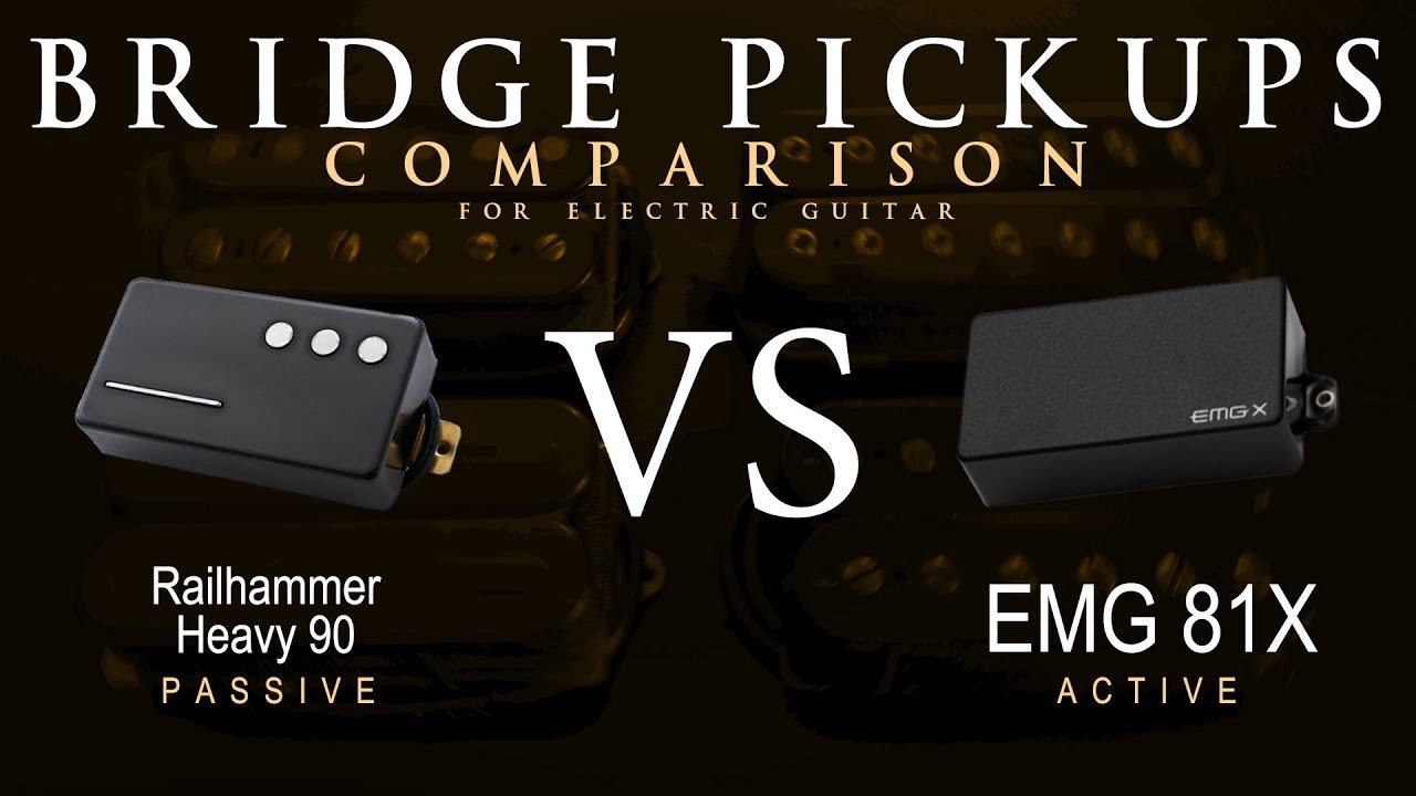 Railhammer HEAVY 90 vs EMG 81X - Bridge Guitar Pickup Comparison Tone Demo