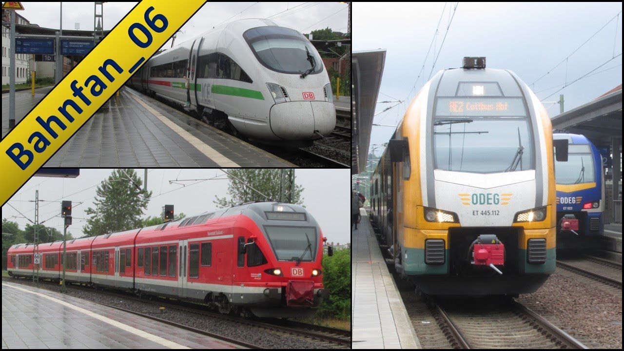 Trainspotting in Schwerin Hbf Teil 1 mit Regen | Hanse Express RE 1 | IC-Ersatzzug | ODEG-FLIRT
