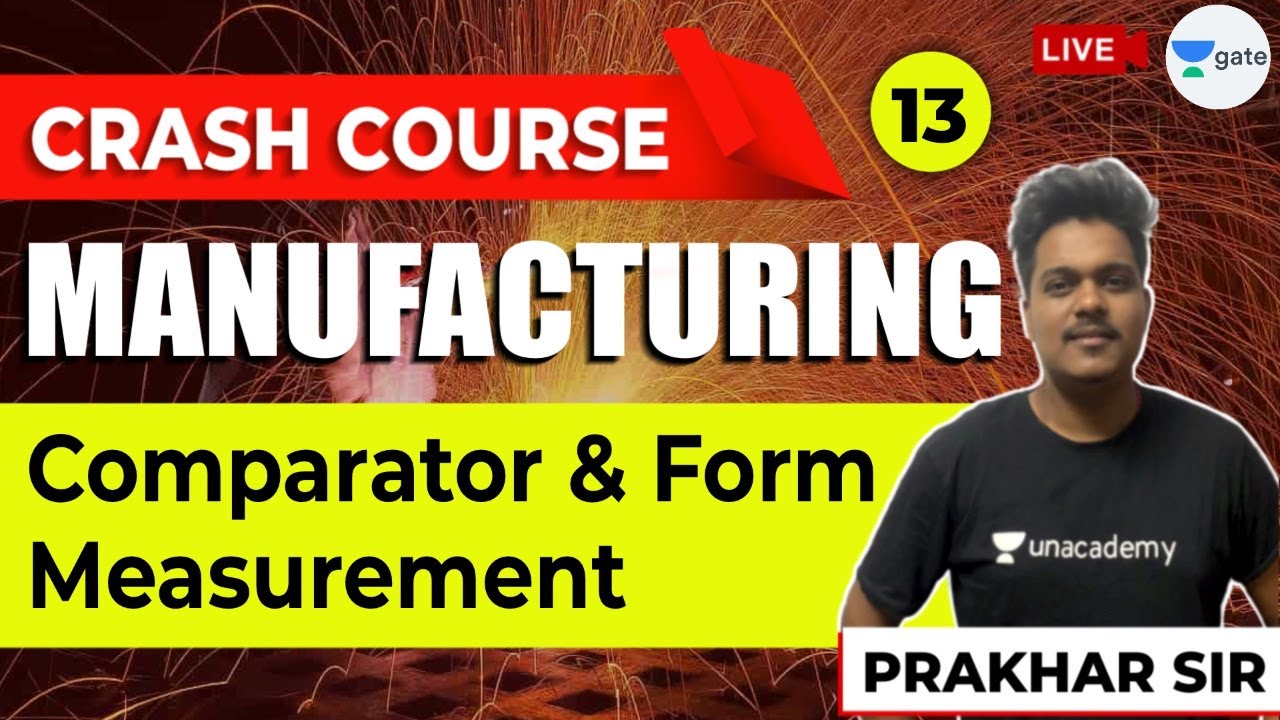 Comparator & Form measurement | Lec 13 | Manufacturing Crash Course | GATE (ME) 2021 Crash Course