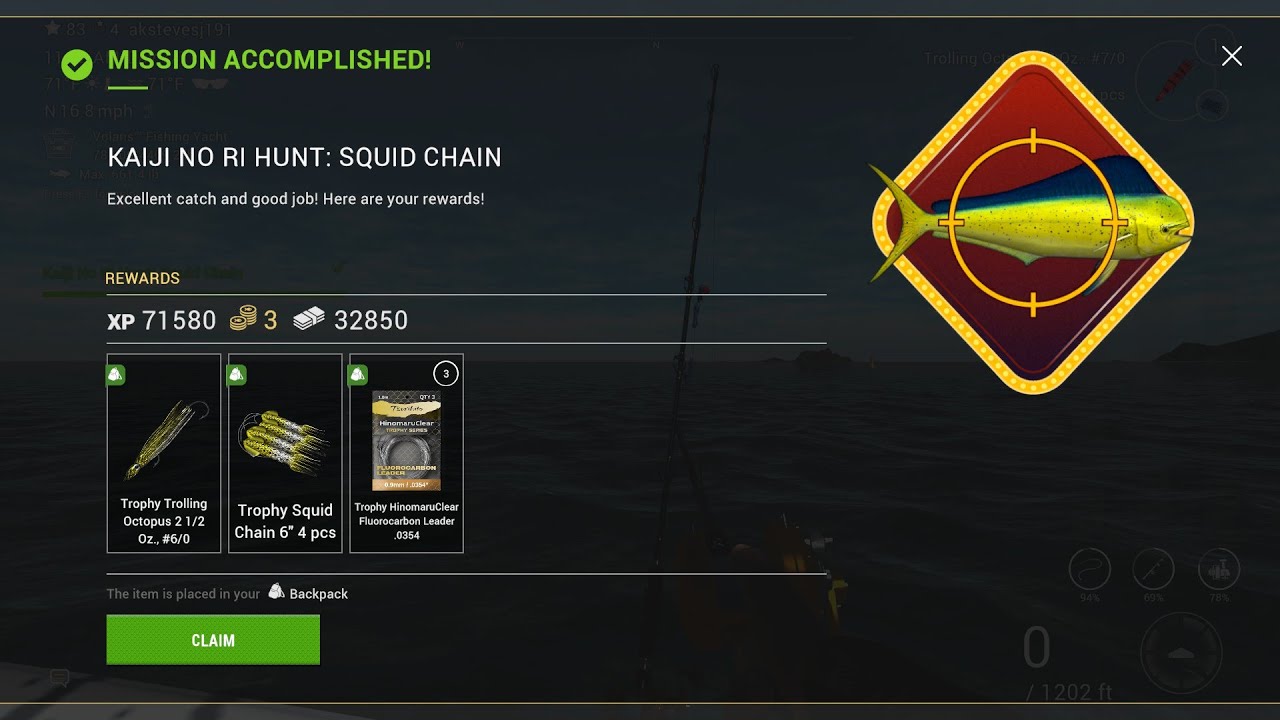 Kaiji No Ri Hunt: Squid Chain on Fishing Planet...