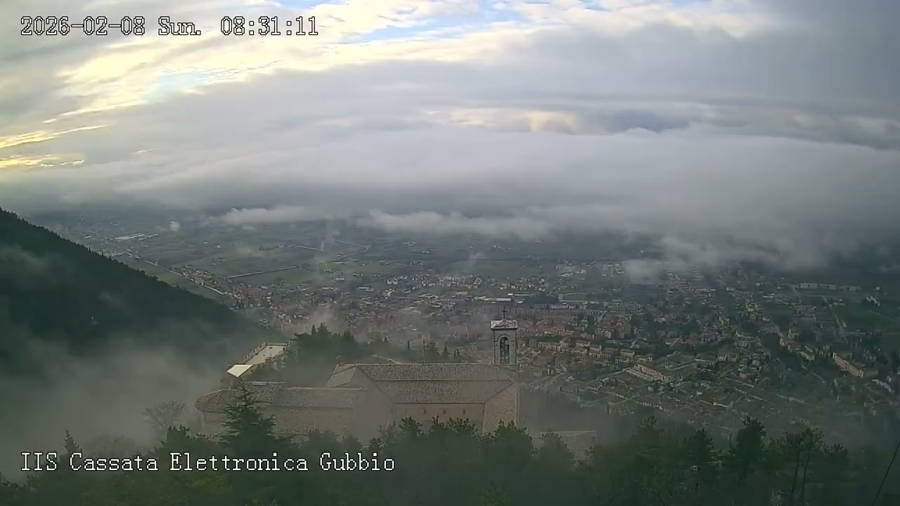 Gubbio Timelapse del 08/02/2026