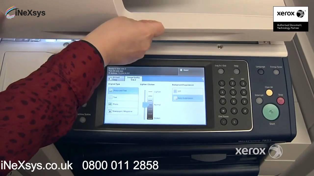 ID Card Scan - Xerox WorkCentre 78 Series C8030 C8035 C8045 C8055 C8090