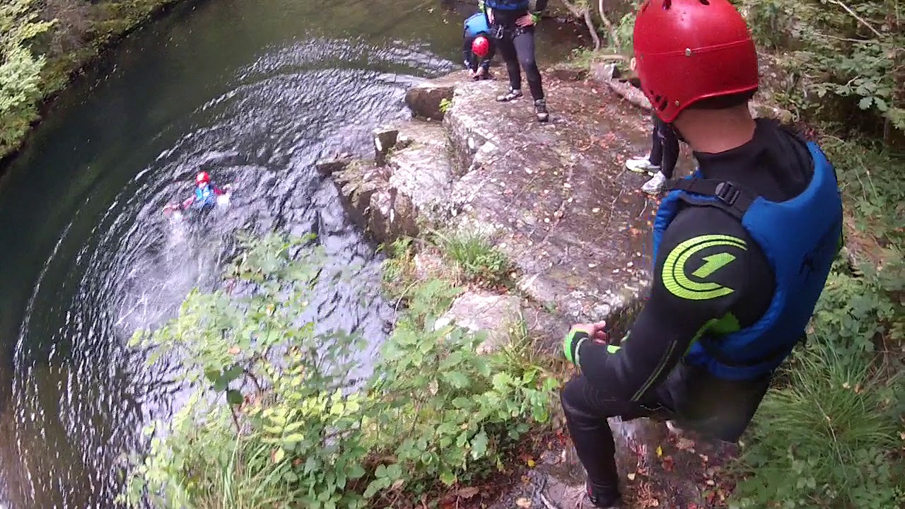 canyoning wales, 💦 jumps, afon prysor