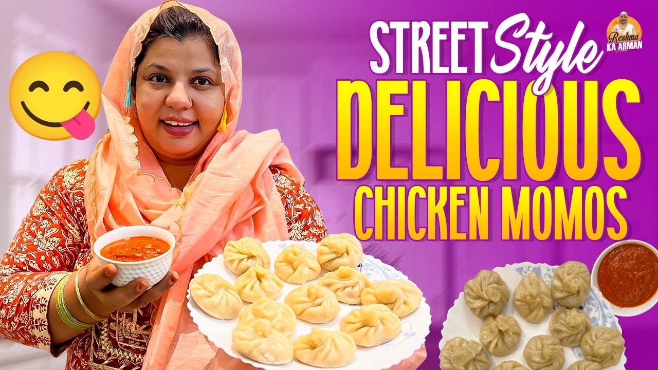 Street Style Soft & Tasty Chicken Momos At Home | Intlone Easy Momos Recipe | Reshma Ka Arman