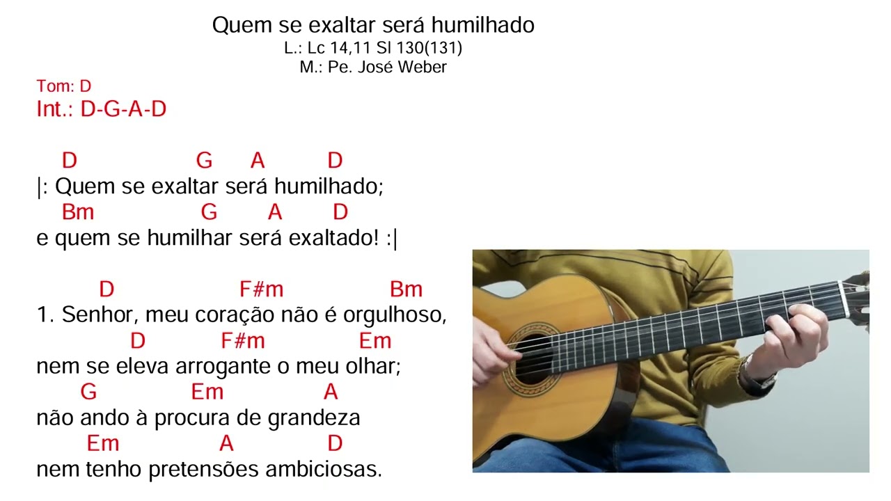 Quem se exaltar será humilhado (Comunhão 22º domingo - Ano C)