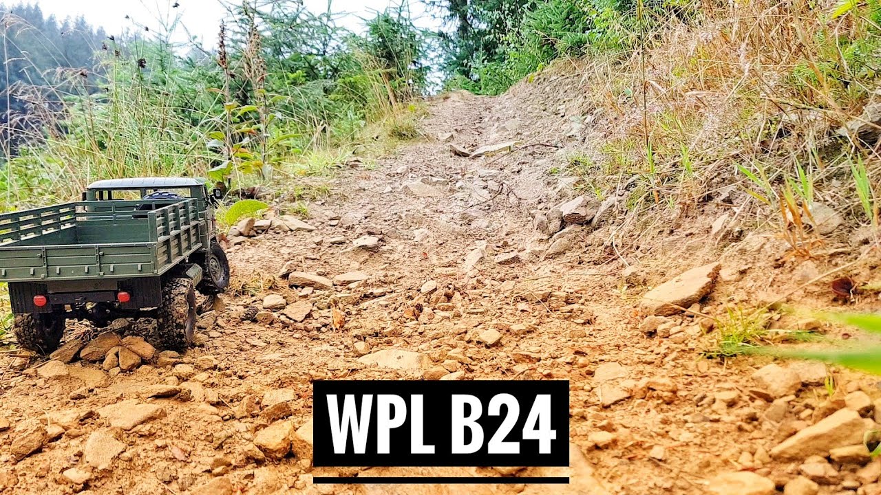 WPL B24 1/16th Scale Gaz 66 RC Trail Truck with 2 Speed Gearbox takes one almighty Tumble!😱