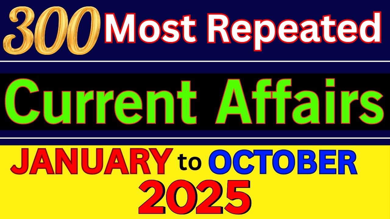 Pakistan Current Affairs 2025 Jan-Oct | Top 300 MCQs | PPSC , FPSC, KPPSC SPSC Jobs Test Preparation