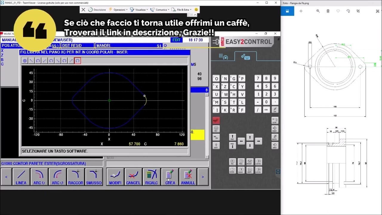 Tutorial Fanuc Manual Guide   PARTE 6   Esempio di contornatura e foratura